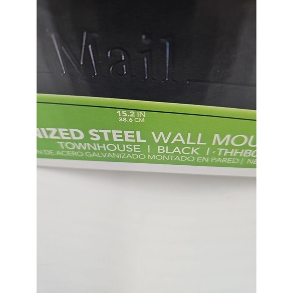 Gibraltar Small Capacity Wall-Mount Mailbox Townhouse Black - Picture 2 of 4